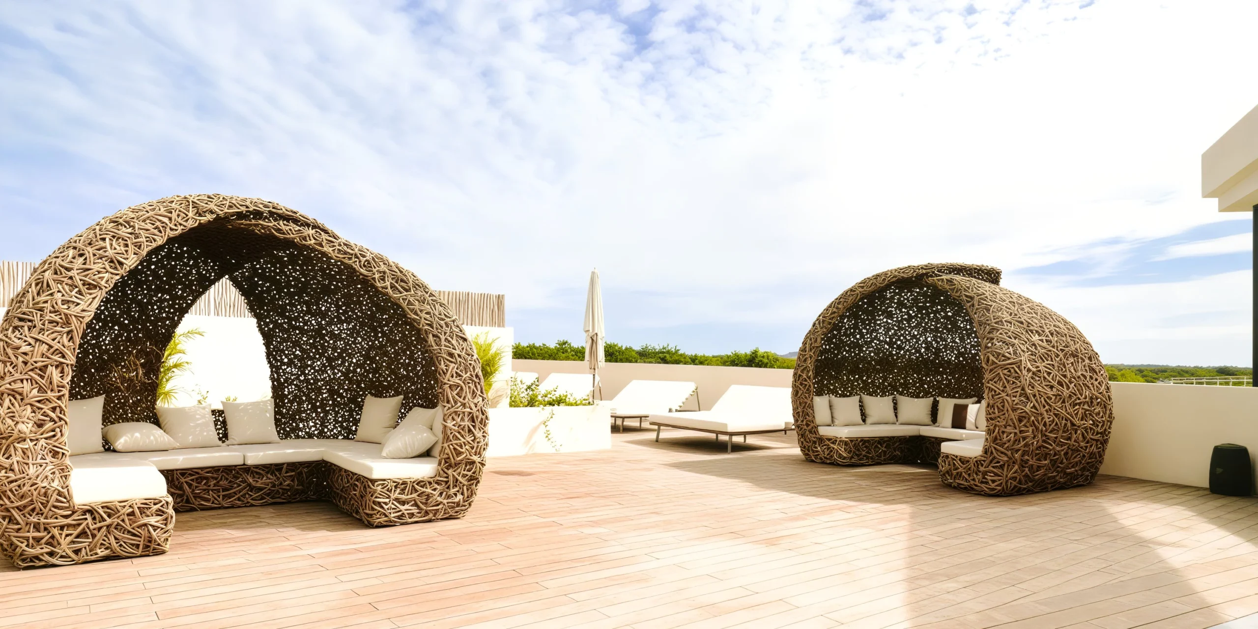 Sky Pool Side Deck wedding venue with infinity pool at Secrets Tulum Resort & Beach Club