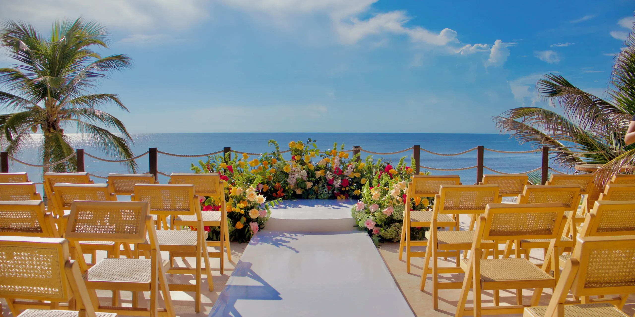 Willy’s Place Terrace wedding venue with open-air tropical setting at Secrets Tulum Resort & Beach Club